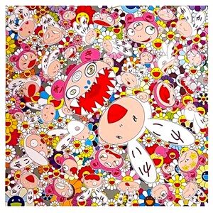 Murakami the Broad limited edition silk scarf